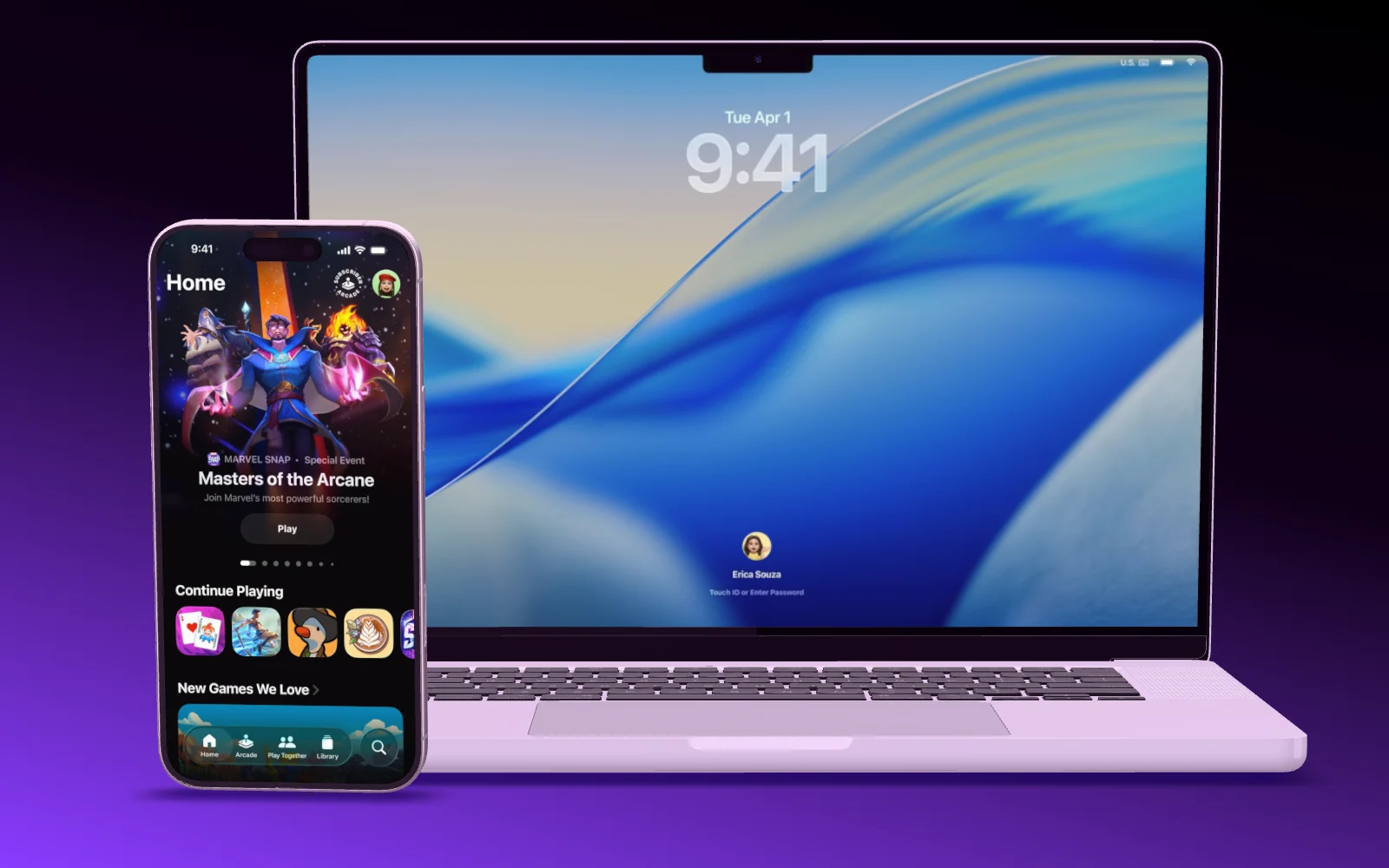 Mockup template with MacBook Pro 16" · iPhone 16 Pro Max