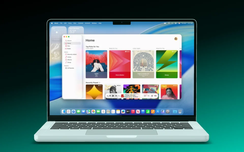 Mockup template with MacBook Pro 14"