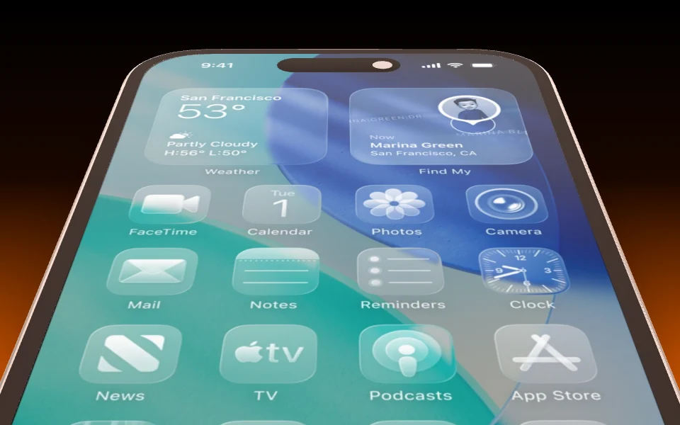 Mockup template with iPhone 16