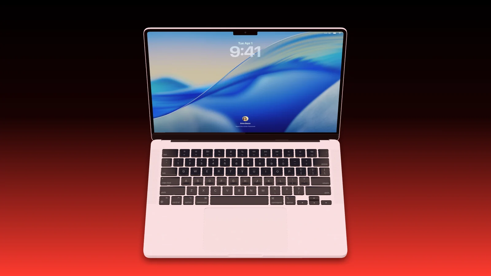 Mockup template with MacBook Pro 14"