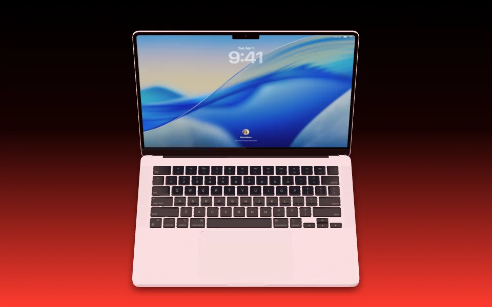 Mockup template with MacBook Pro 14"