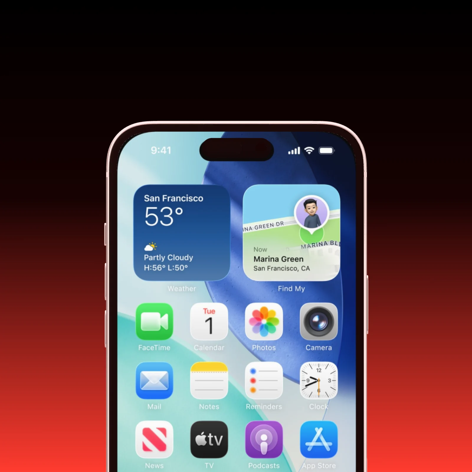 Mockup template with iPhone 16 Plus
