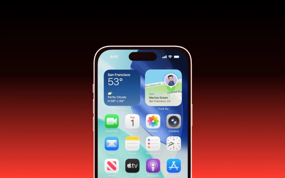 Mockup template with iPhone 16 Plus