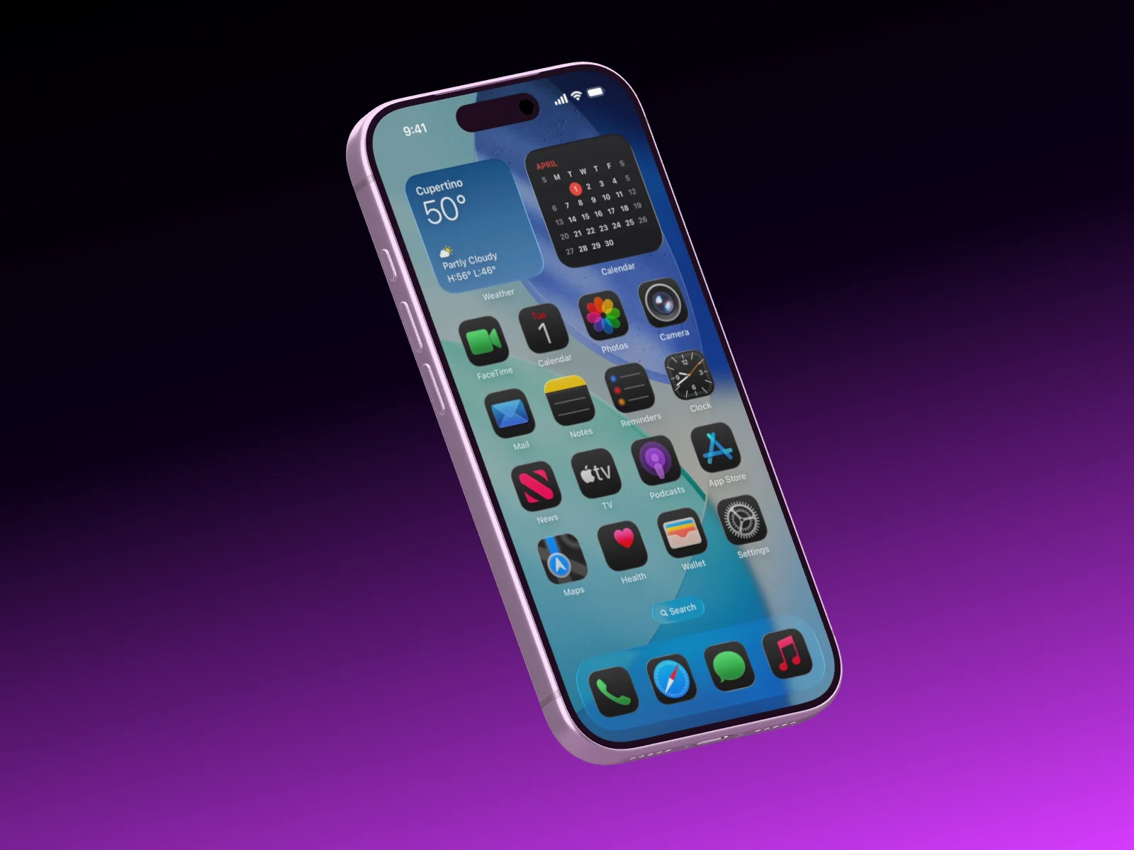 Mockup template with iPhone 17 Pro