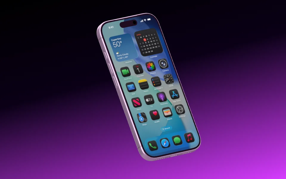 Mockup template with iPhone 17 Pro