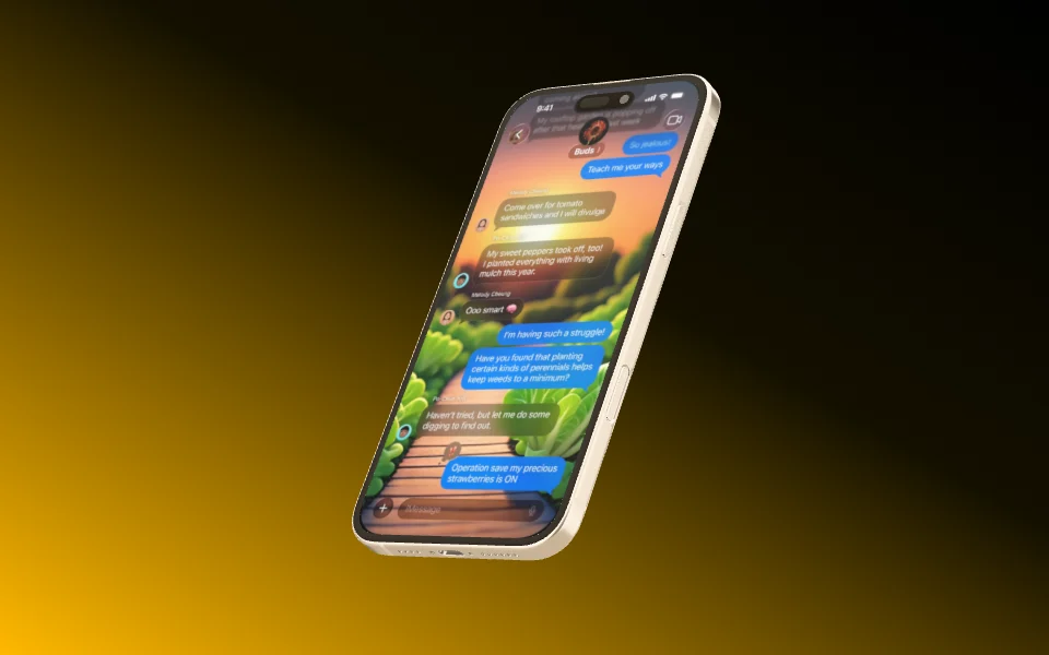 Mockup template with iPhone 16 Plus