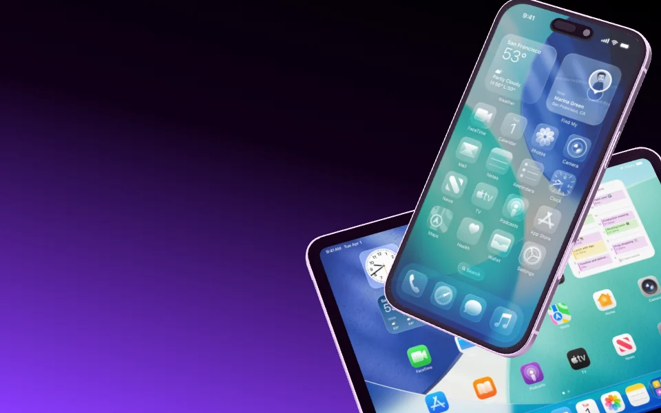 Mockup template with iPhone 16 Plus · iPad Pro 11"
