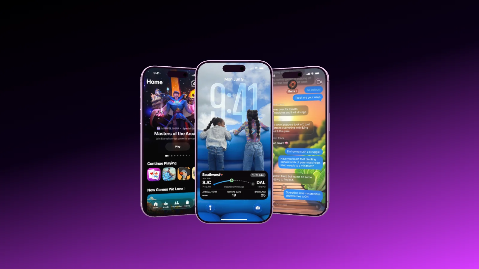 Mockup template with 3 × iPhone 17 Pro