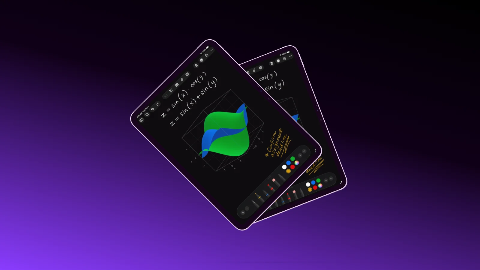 Mockup template with 2 × iPad Pro 11"