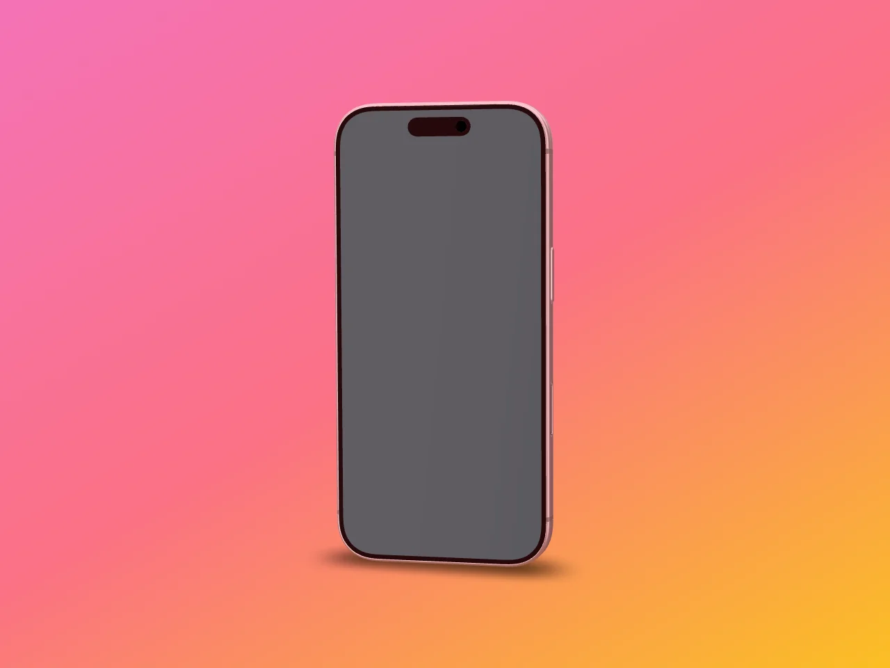 A phone with an empty display