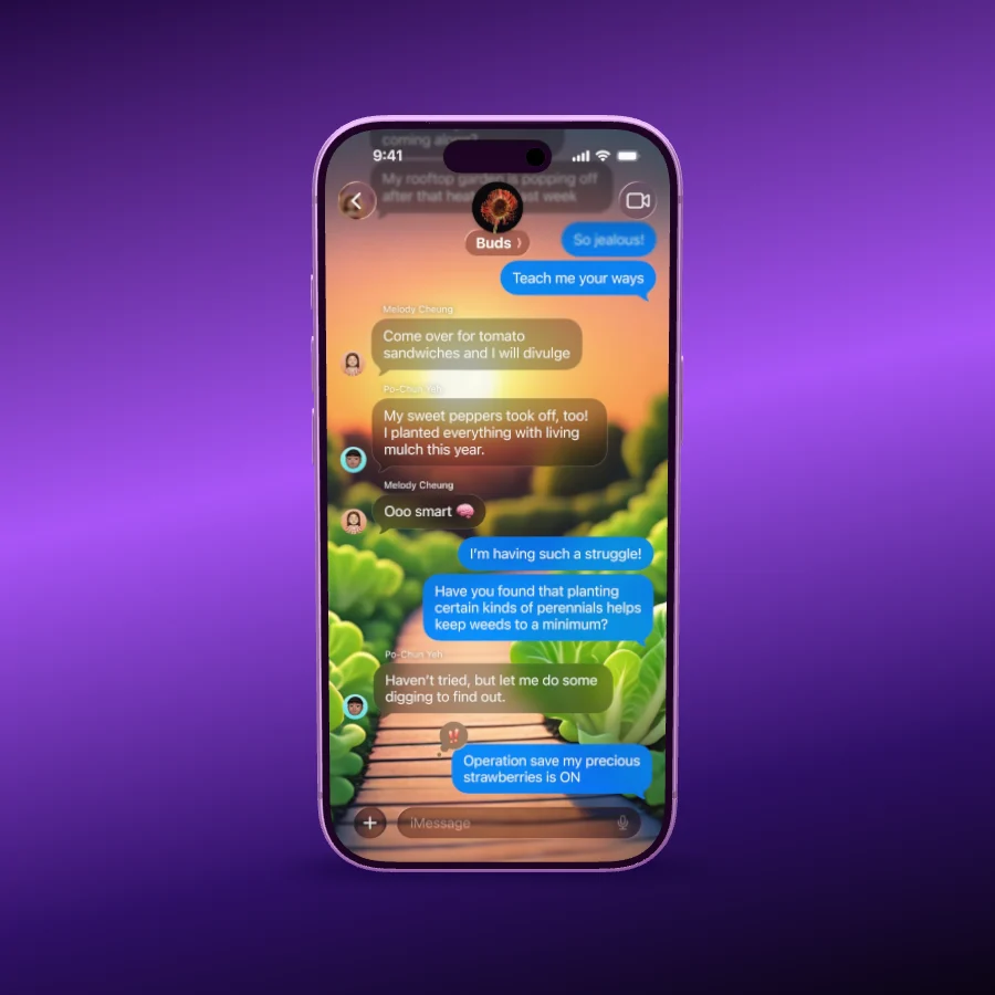 An iPhone 17 Pro, rendered in Showoff